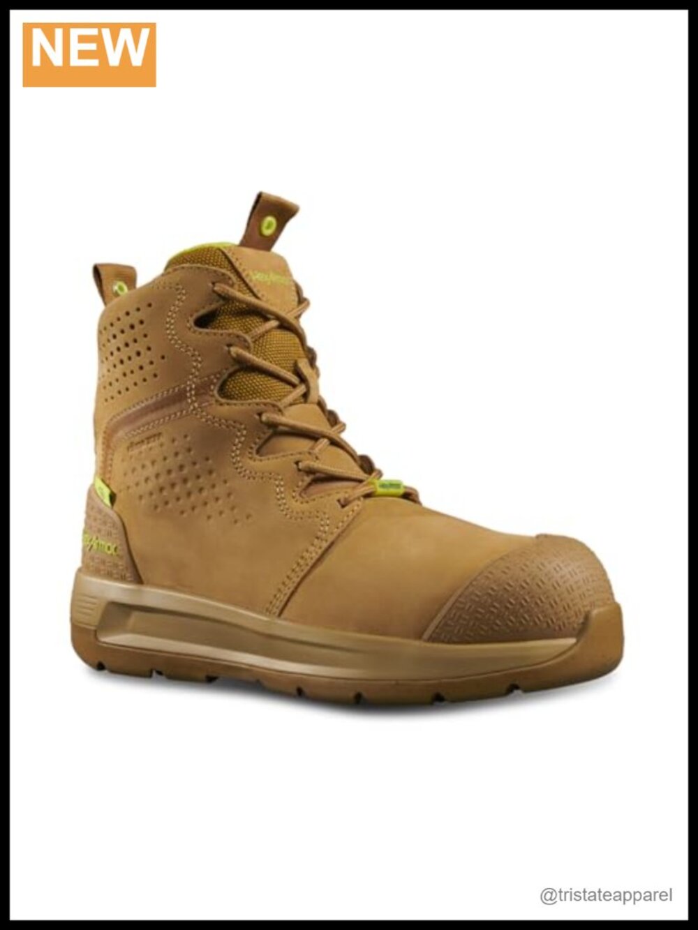Composite Toe Water Resistant Work Boots Slip Resistant Heat Resistant
